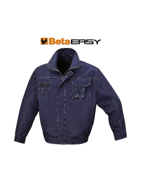 7849BL CHAQUETA DE TRABAJO EN T/C TWILL 245 G/M2, AZUL MARINO TALLA XS-4XL